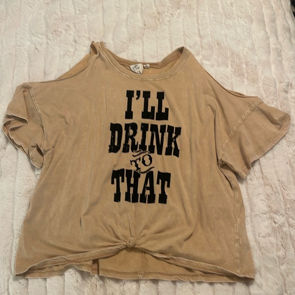 Distressed I’ll drink to that tshirt